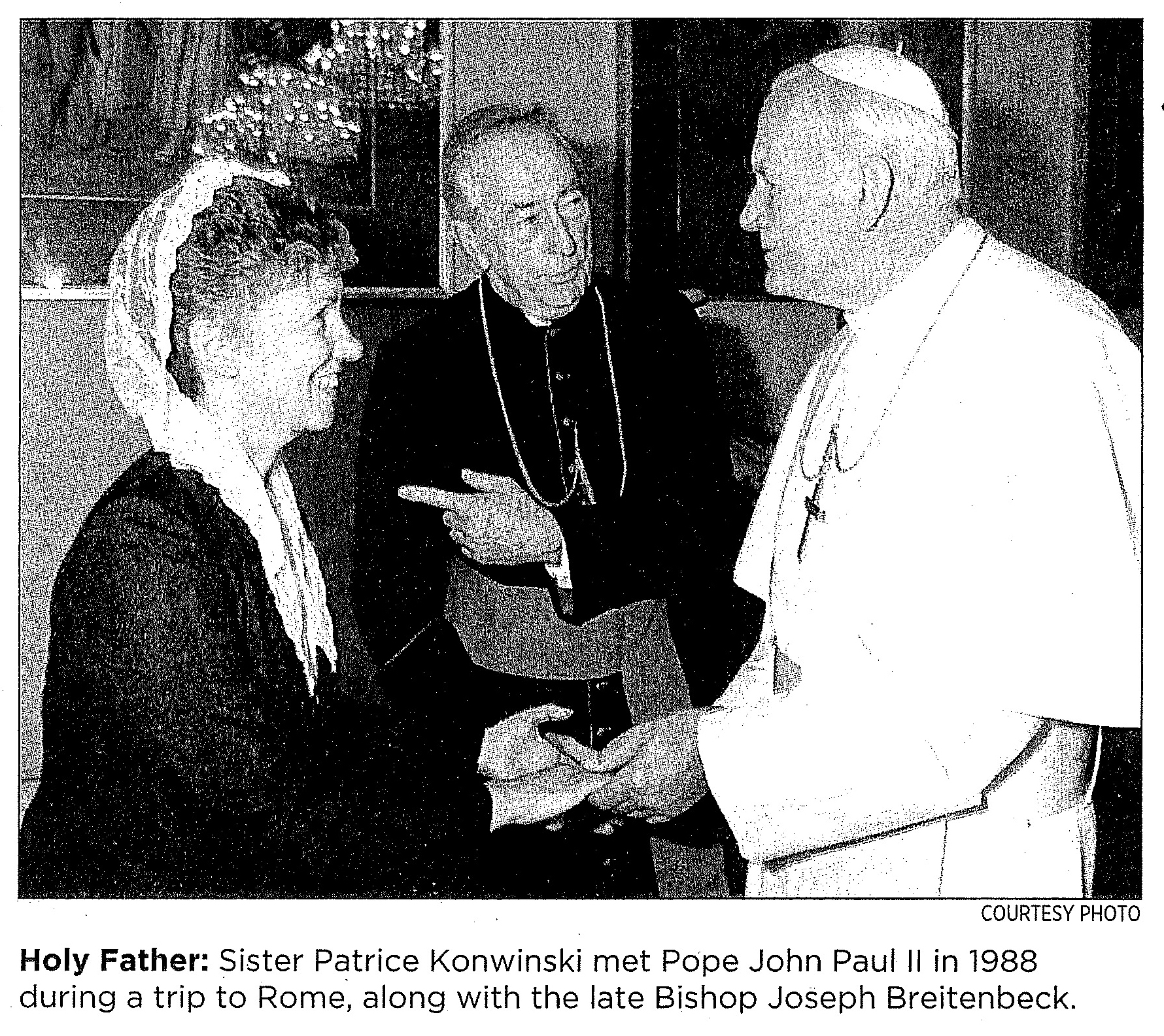 Patrice Konwinski Bishop Breitenbeck Pope Paul II