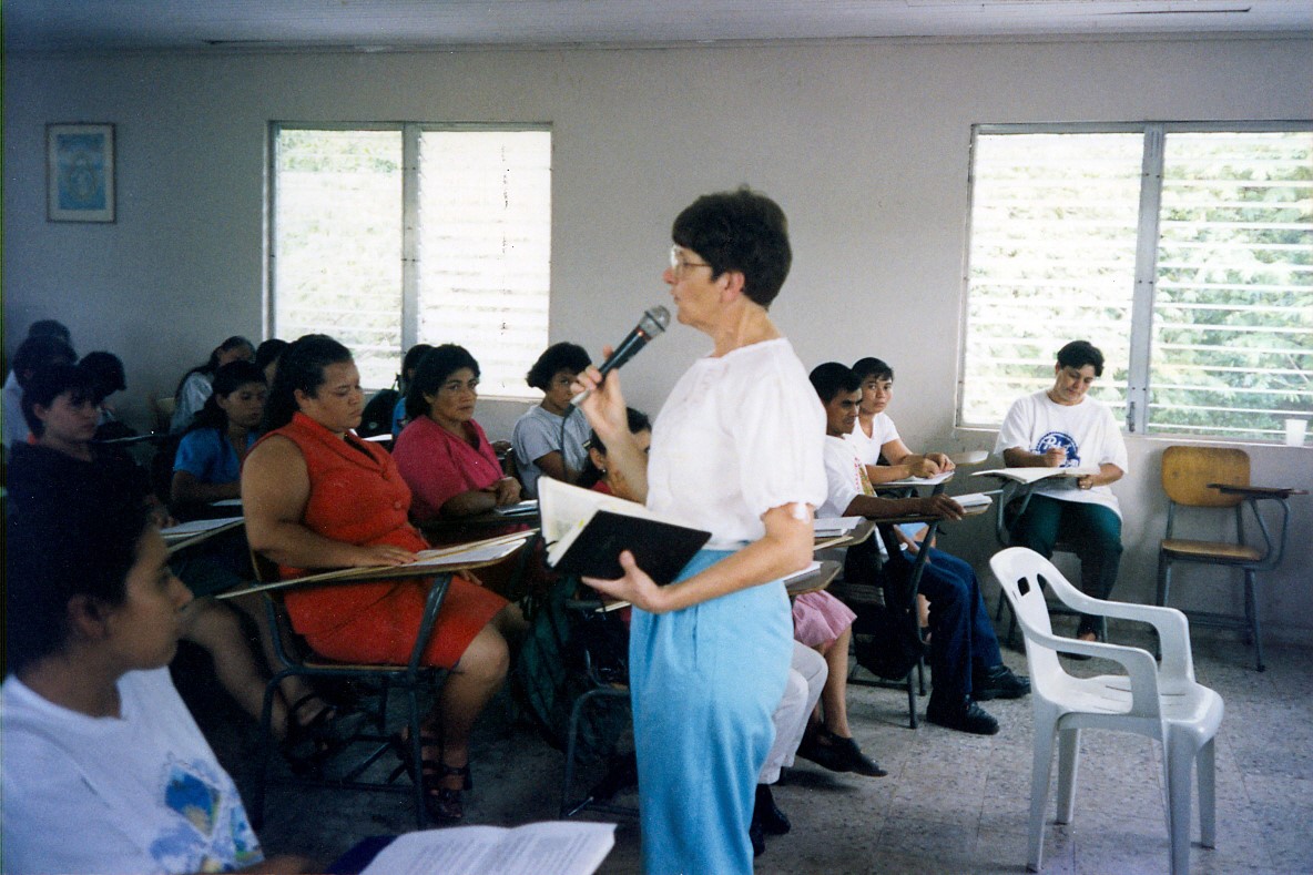 Joan Williams teaching religious formation in Honduras