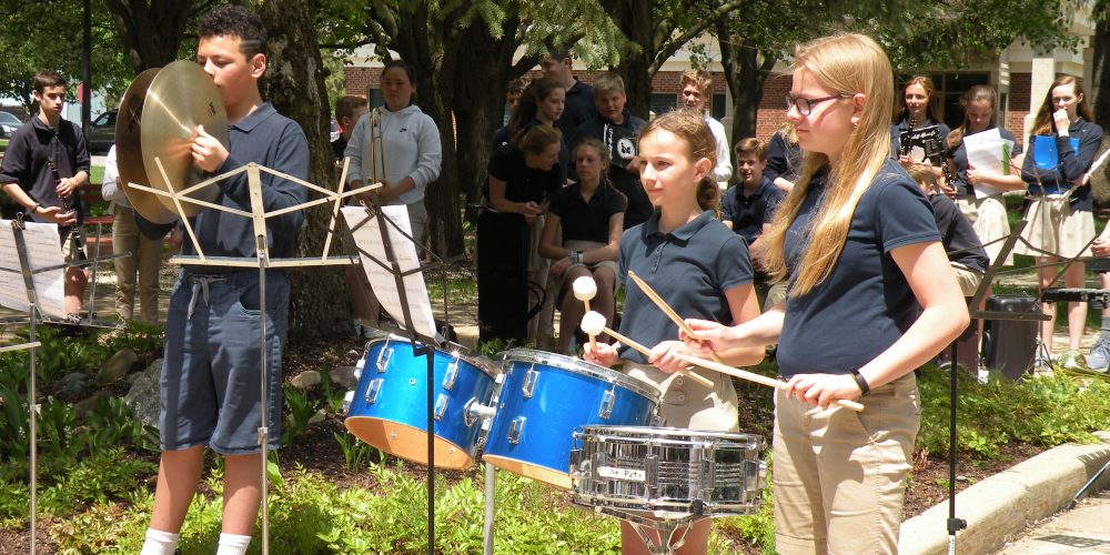Making A Joyful Noise in the Pear Garden at Marywood