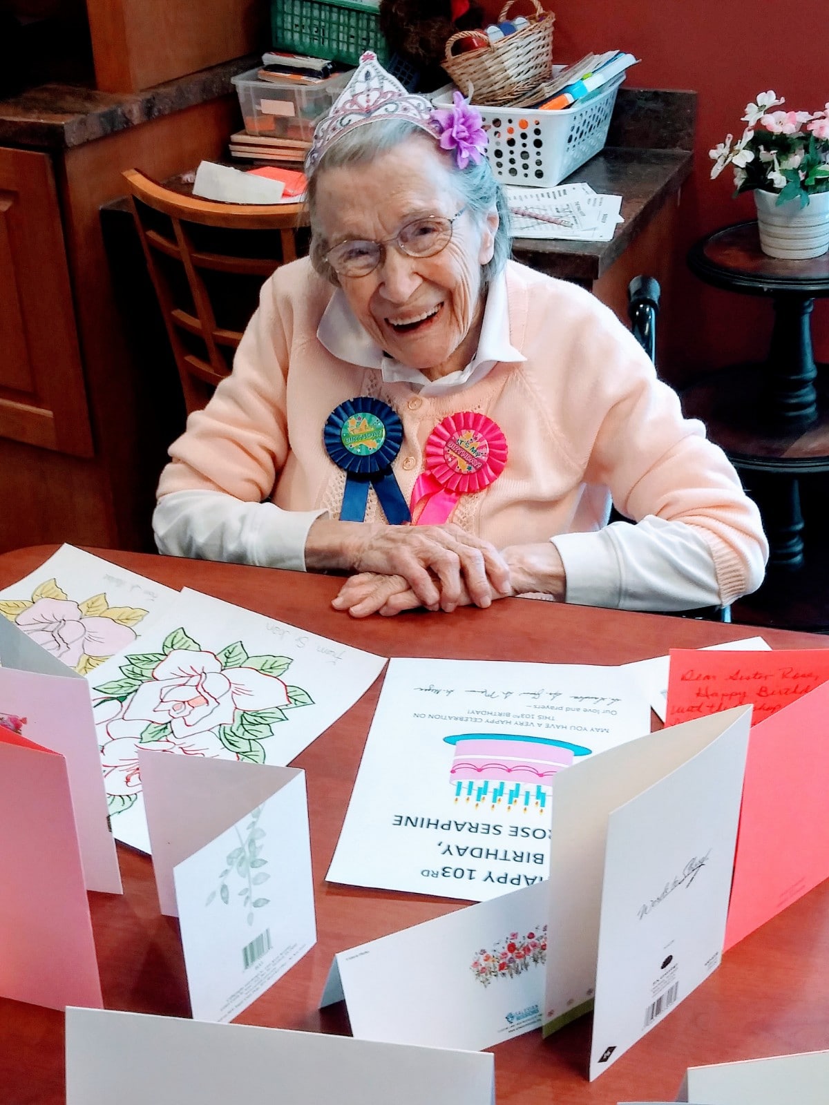 Sr Rose Seraphine Saworski 103rd Bday 2