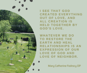 God created everything Sr Mary Catherine Fodrocy