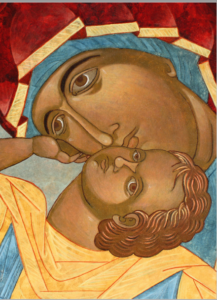 Virgin and Child icon by Sr. Linda Schoenborn