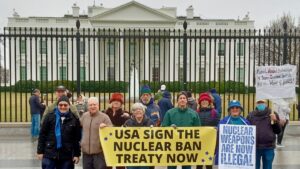 USA Sign Nuclear Ban treaty witness Washington DC