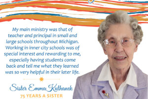 Sr. Emma Kulhanek: Jubilarian 2023 – 75 Years a Sister