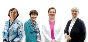 Sisters Sandra Delgado, Joan Williams, Maureen Geary Megan McElroy