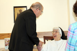 Bishop Walkowiak Visits with Dominican Sisters~ Grand Rapids