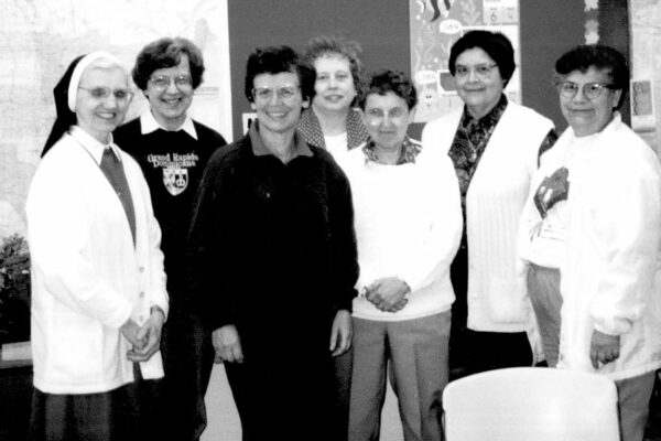 Sister Ellen Mary Lopez ministered to women and men working to improve their English language skills in the WORD ESL ministry at Marywood.