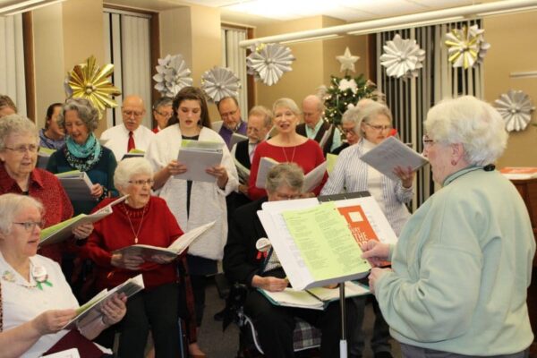 Directing the choir is a favorite ministry of Sr. Joan Thomas, music liturgist for the Dominican Sisters ~ Grand Rapids.