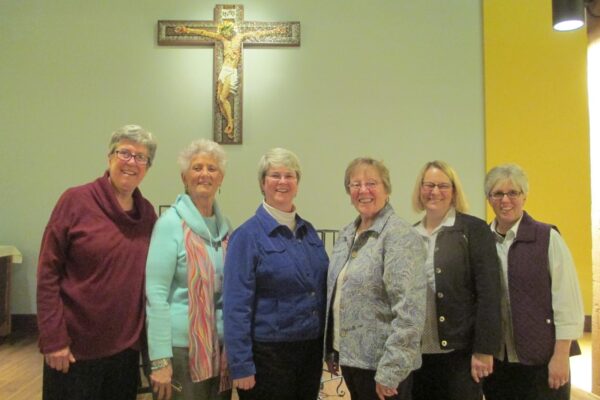 Sr Megan McElroy with the Dominican Collaborative Novitiate Director team