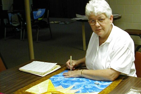 Many of Sr. Elaine's handiwork can be found in the hallways of the Marywood Motherhouse.