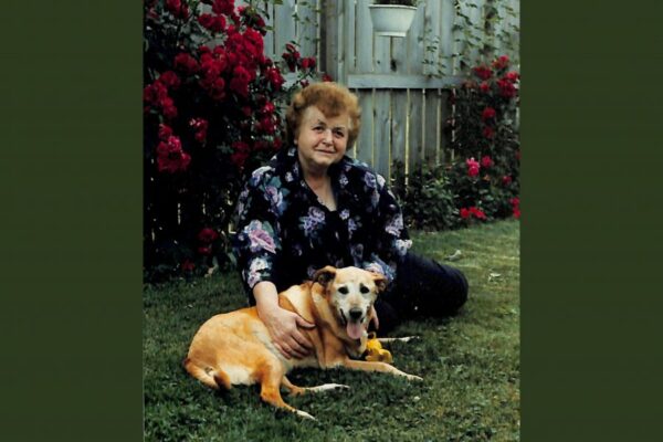 Sister Bert with Goldie in 1988