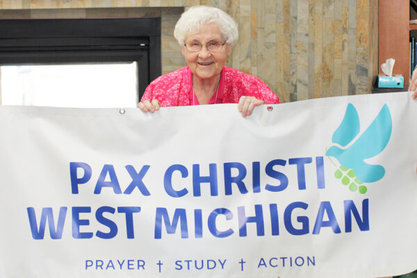 Marie Goretti Beckman Pax Christi Banner