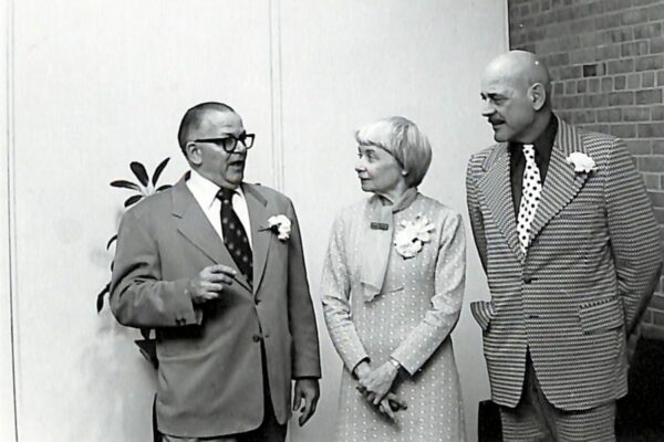Lewis Clingman, Sister Jean as a Professor of English and Eugene Smith at Aquinas in 1975