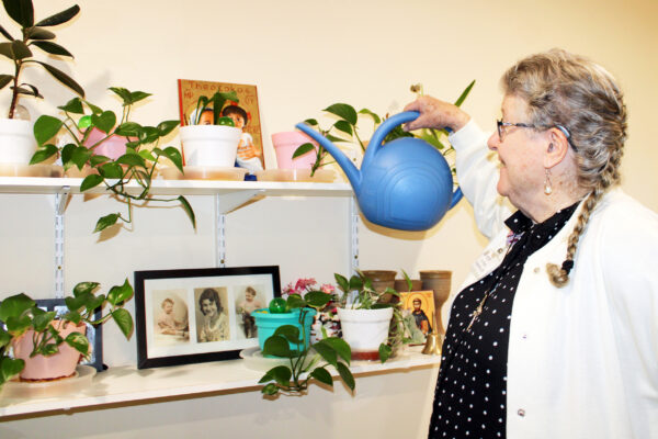Phyllis Supancheck Watering Plants
