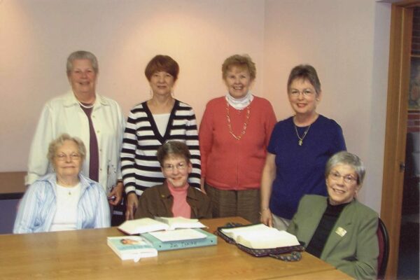 Sister Joanne and her Morning Scripture Class that she started in 1986 upon arriving at Holy Trinity.