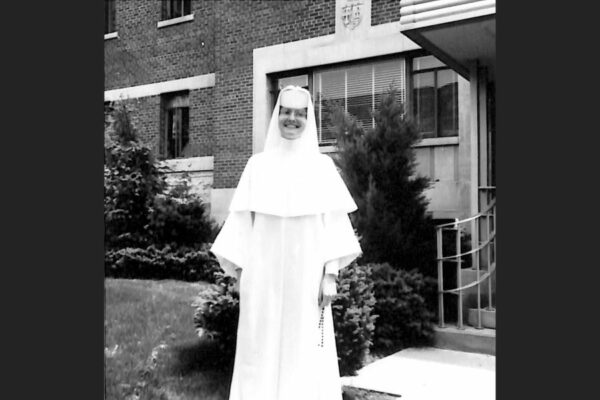 Sister Mary Katharine on her reception day in 1959