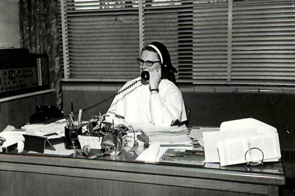 Sister Nancy hard at work