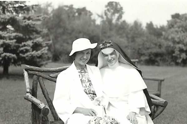Sister Ann with her sister Julia on her profession day in 1937