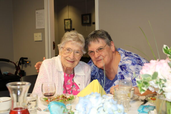 Sisters Julia Mae Groulx and Julia Nellett