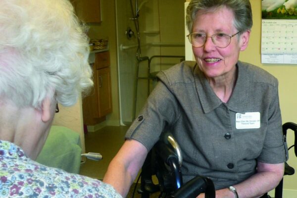 Sister Mary Ellen McDonald provided pastoral care at Marywood Health Center in Grand Rapids.