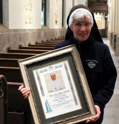 Sr Robert Ann Erno awarded from Pope Francis