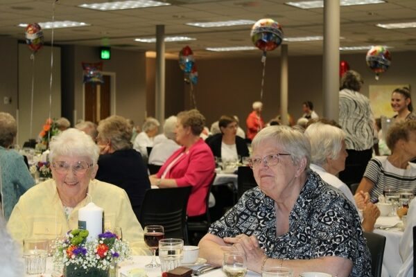 Sister Marie Carla (right) is always listening, responding to meaningful moments with others.