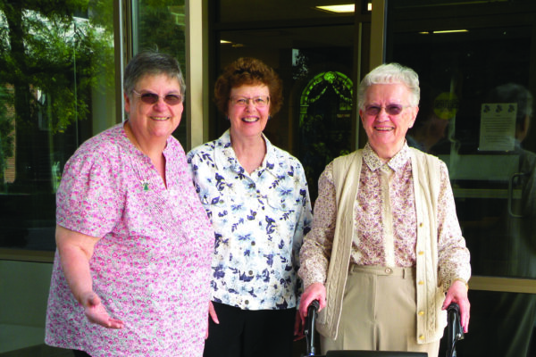 Sisters Julia Nellett, Marilyn Holmes, and Monica Meyer are a joyful presence in the Dominican Sisters Community at Marywood.