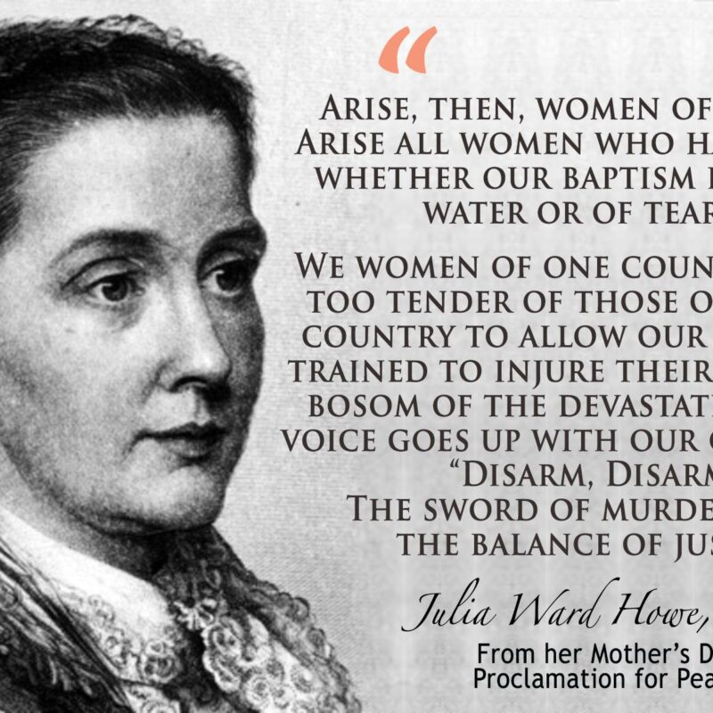 Mothers Day Proclamation for peace