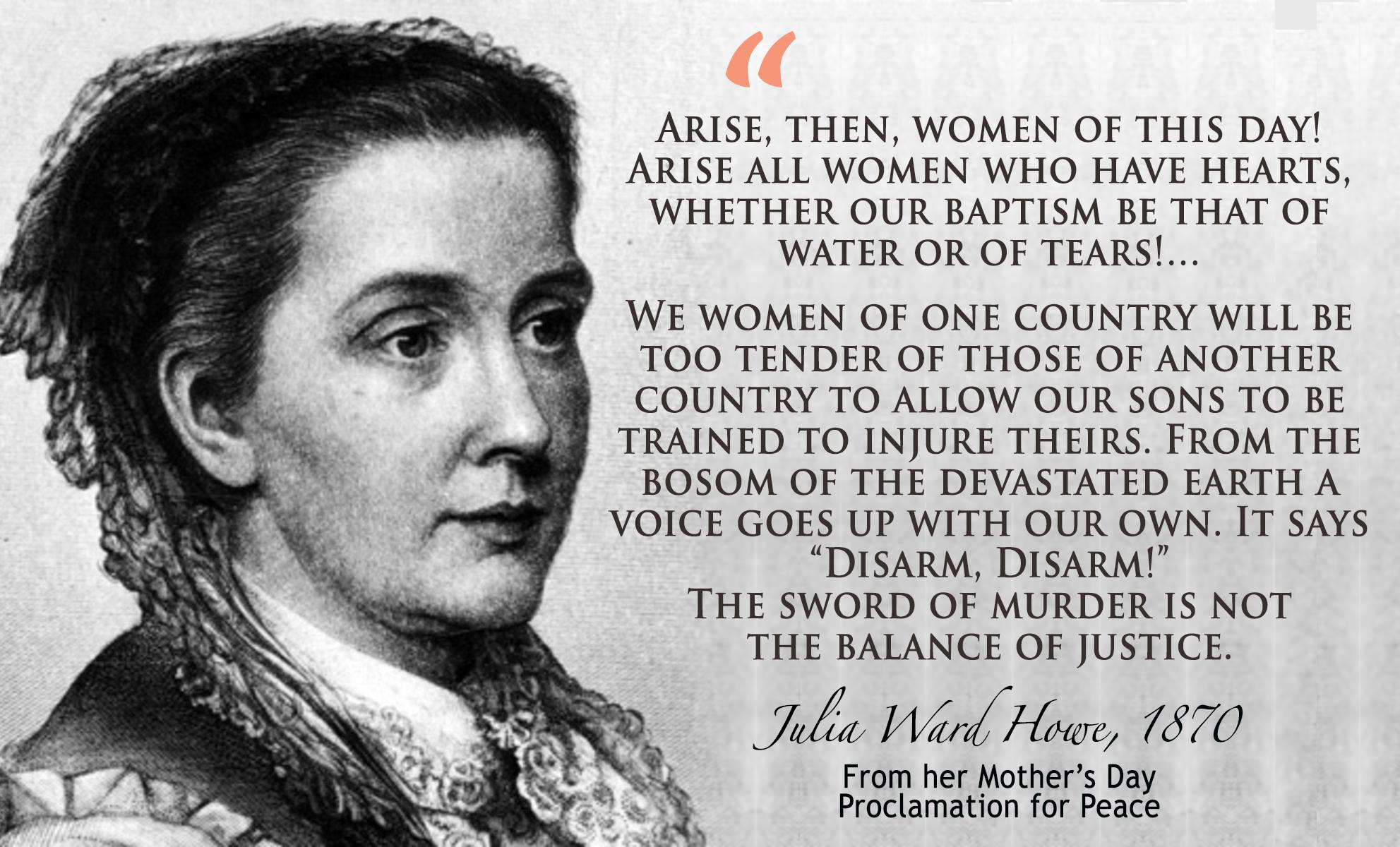 Mothers Day Proclamation for peace