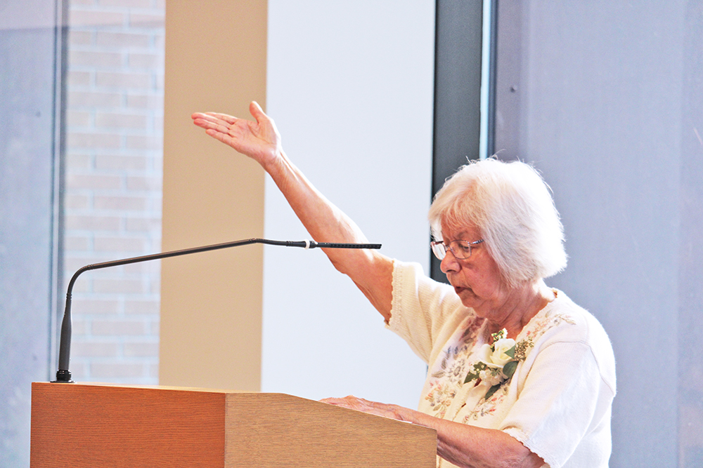 Sr. Lucia Zapata at Marywood Chapel of the Word in Grand Rapids Michigan August 2025