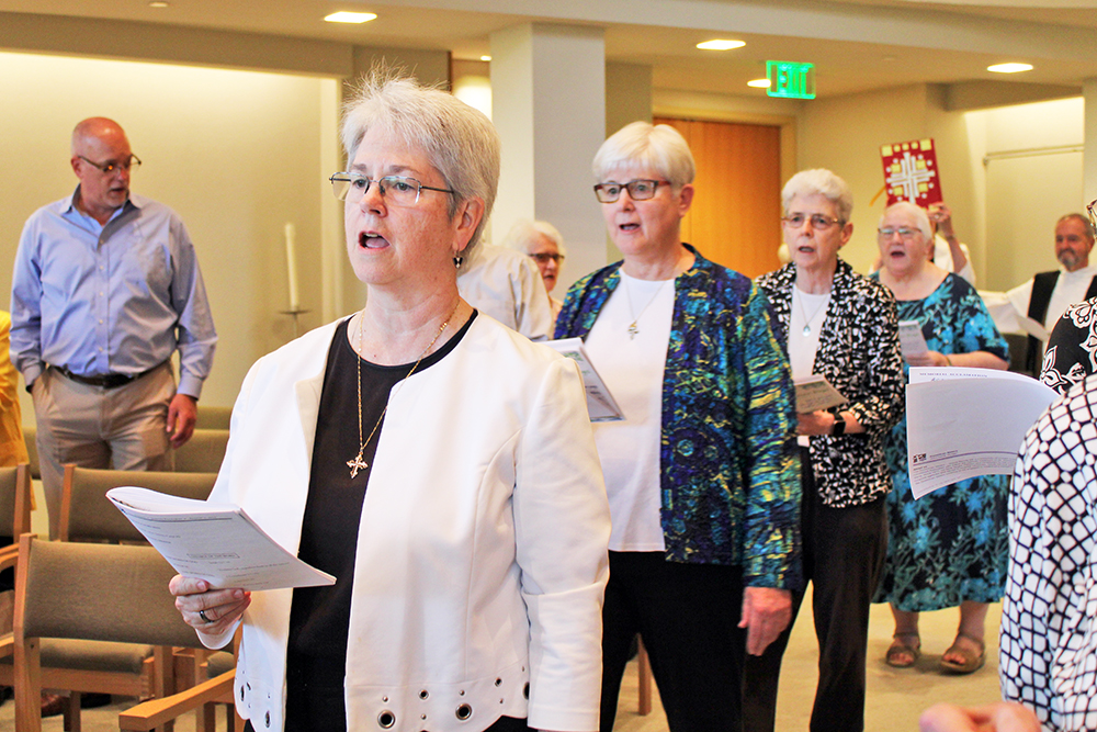 Dominican Sisters Grand Rapids Leadership Team: Srs Megan McElroy OP, Kathi Sleziak OP, Mary Donnelly OP, Diane Zerfas OP