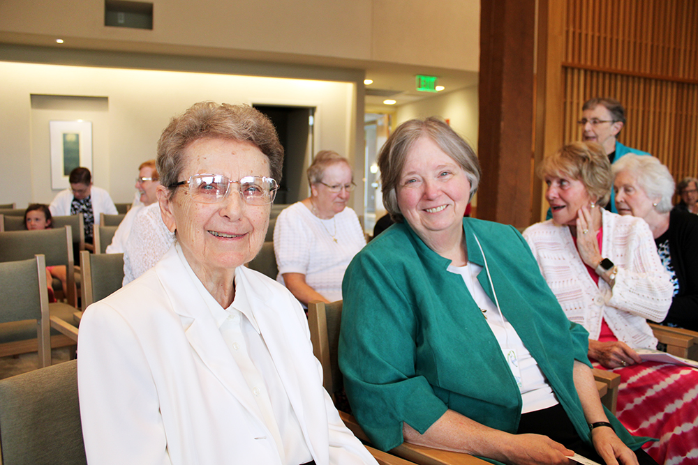 Srs Peter Mary Korson OP and Linda Thiel OP at Marywood Chapel of the Word for Jubilee Celebrations