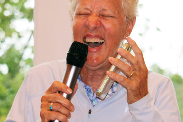 Sara Smolenski on Phone with Raffle Winner 2 sm