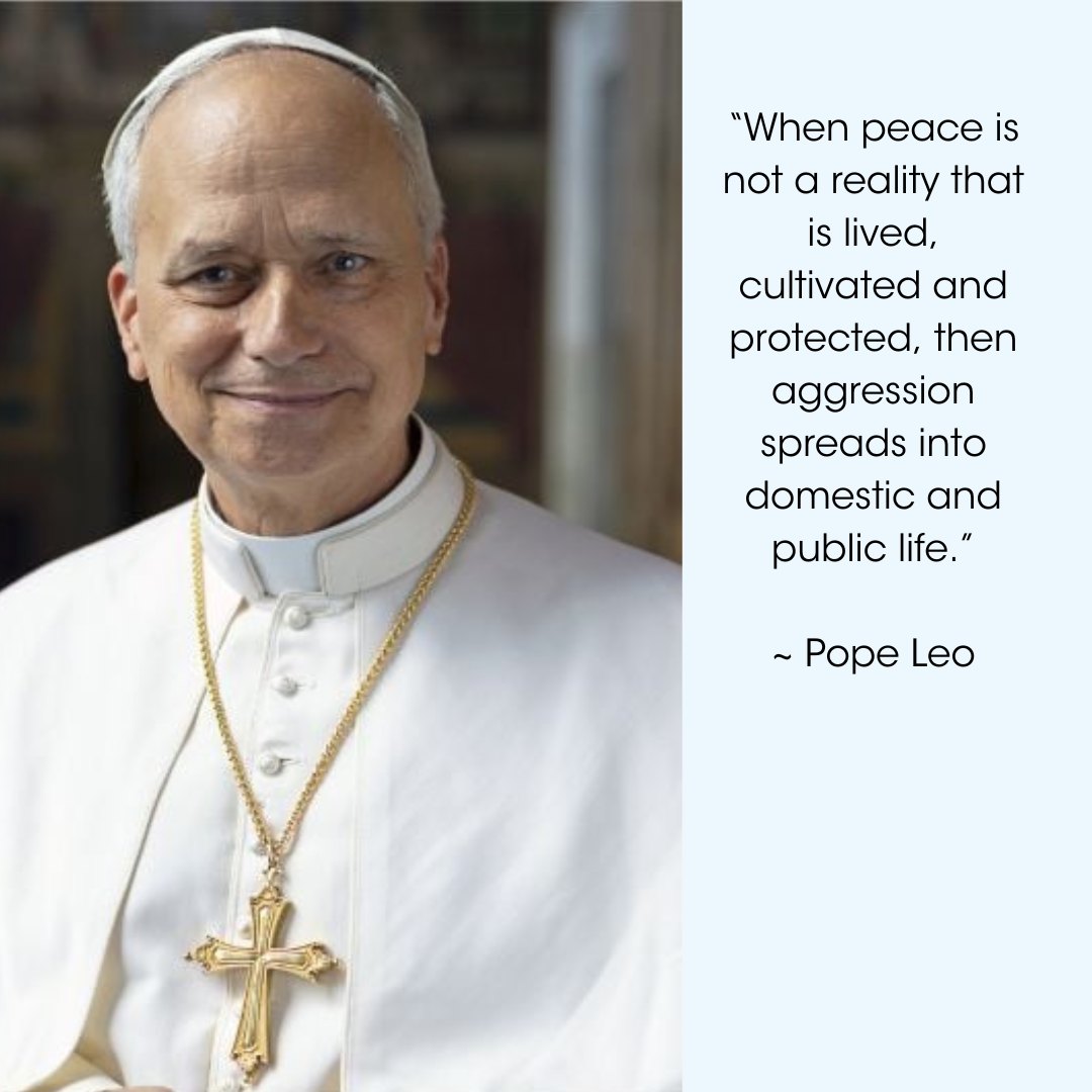 Pope Leo pray for peace and disarmament