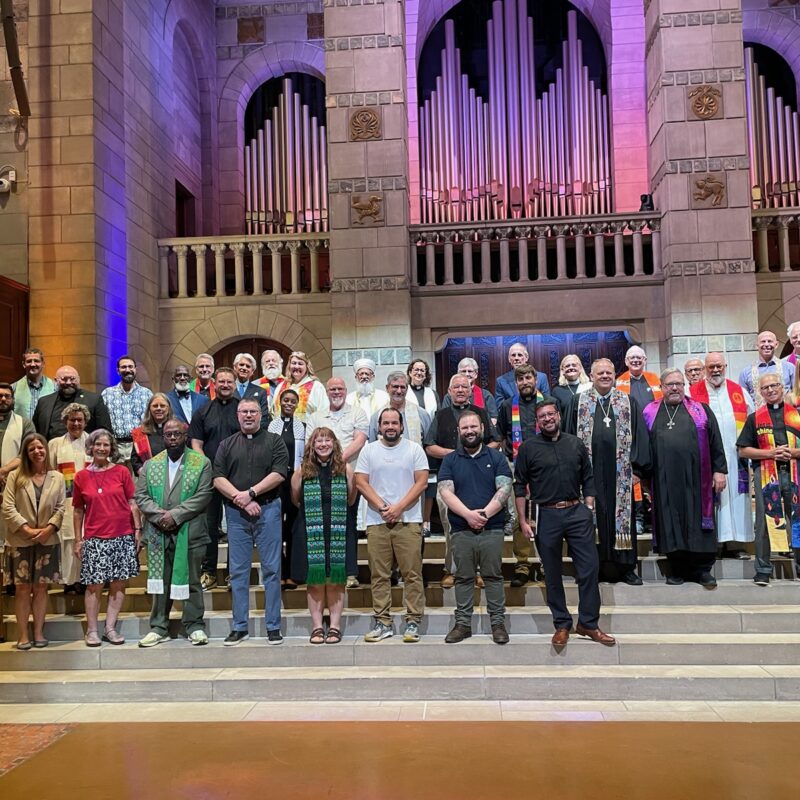 On July 7, the Dominican Sisters ~ Grand Rapids joined clergy and faith leaders from across West Michigan at a press conference as part of the national Faith in Us campaign, standing together to protect the freedom to vote and the rights of our neighbors.