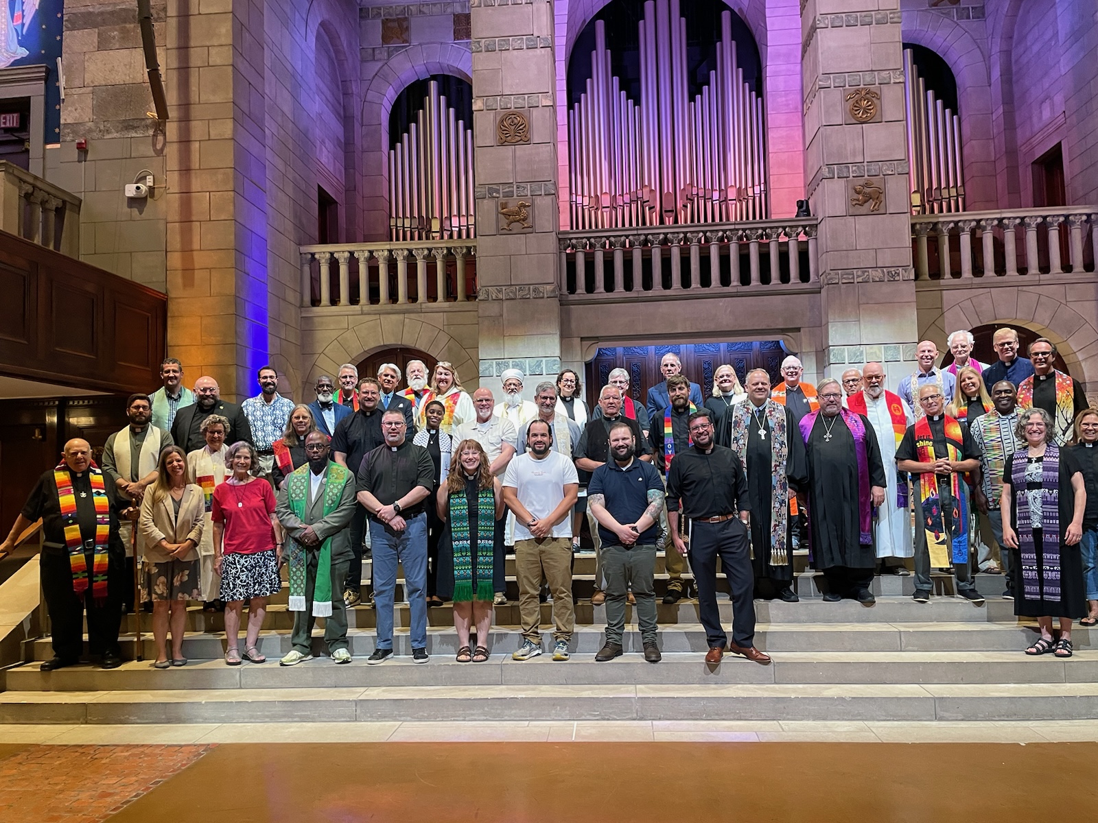 On July 7, the Dominican Sisters ~ Grand Rapids joined clergy and faith leaders from across West Michigan at a press conference as part of the national Faith in Us campaign, standing together to protect the freedom to vote and the rights of our neighbors.
