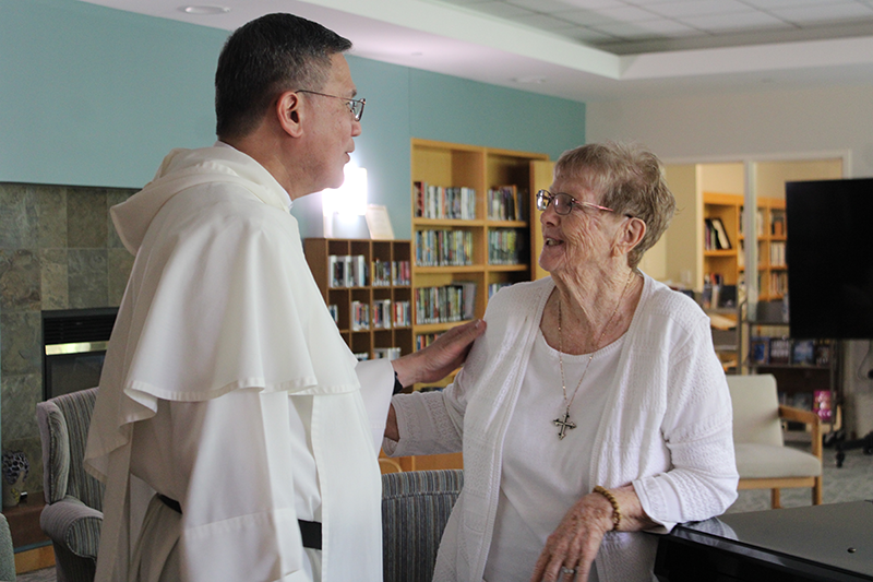 Fr. Gerard Timoner OP with Sr. Lillian Bockheim OP.